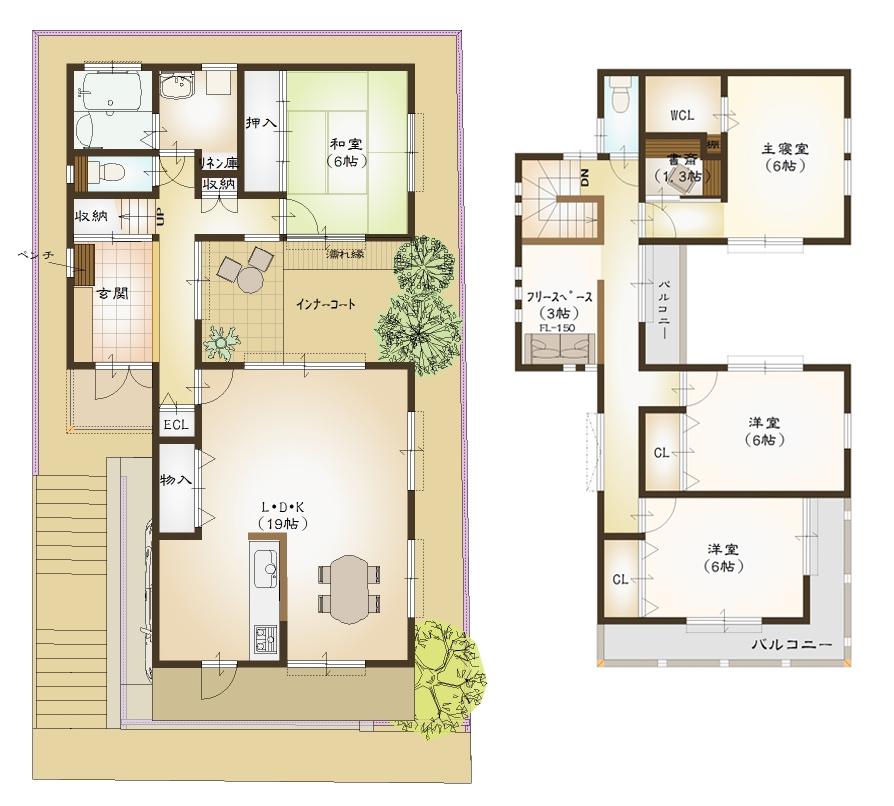 Building plan example (floor plan). Building plan example ( Issue land) Building Price      Ten thousand yen, Building area    sq m