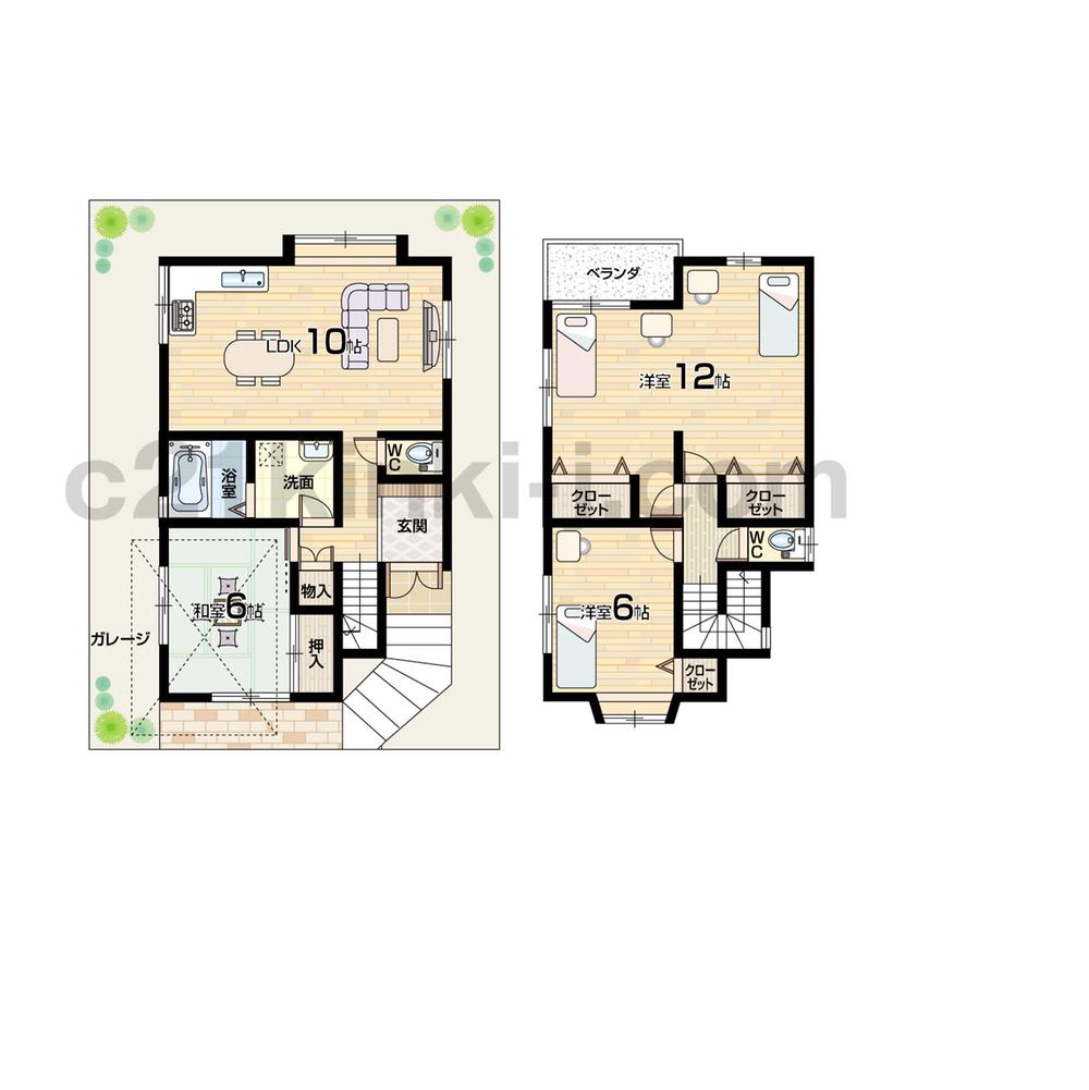 Floor plan. 14.5 million yen, 4LDK, Land area 78.5 sq m , Building area 86.06 sq m