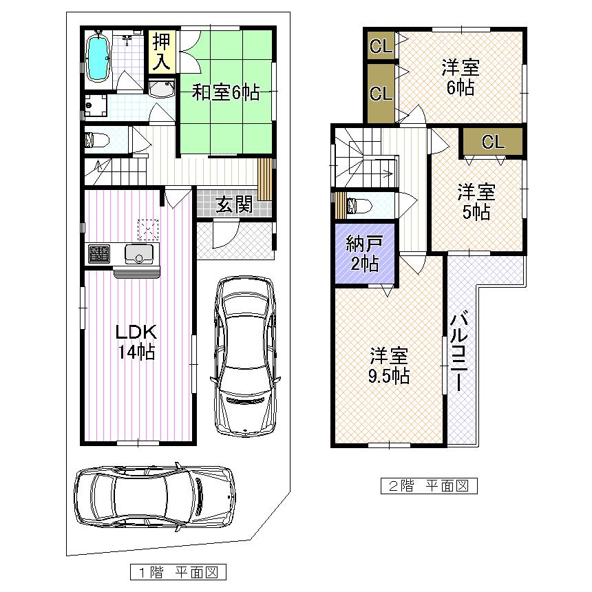 Floor plan. (No. 4 locations), Price 25,800,000 yen, 4LDK+S, Land area 106.56 sq m , Building area 96.79 sq m