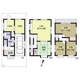 Floor plan. 21,800,000 yen, 4LDK + S (storeroom), Land area 85.42 sq m , Building area 140.94 sq m
