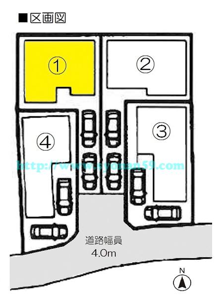 Compartment figure. 23.8 million yen, 4LDK, Land area 128.09 sq m , Building area 98.41 sq m compartment view