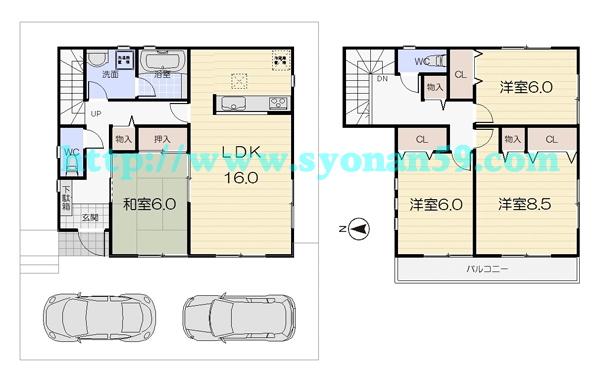 Floor plan. 28,900,000 yen, 4LDK, Land area 132.56 sq m , Building area 106.11 sq m floor plan