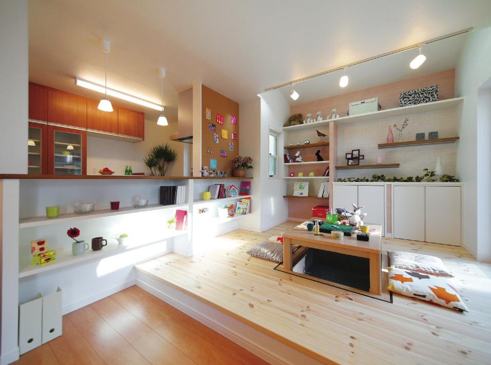 Building plan example (introspection photo). It is a proposal of the "seat" dining (Our example of construction)