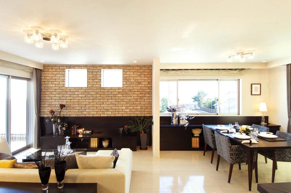 Building plan example (introspection photo). Modern style (our example of construction)