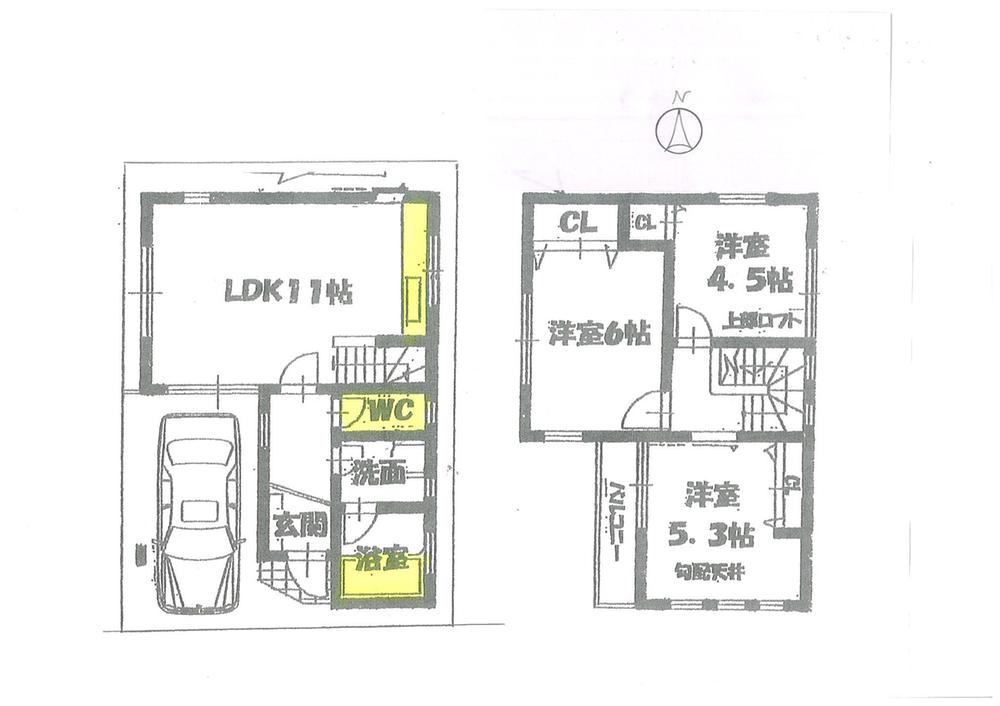 Compartment figure. Land price 6.8 million yen, Land area 58.41 sq m
