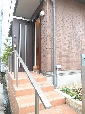 Entrance. Entrance of stylish atmosphere.