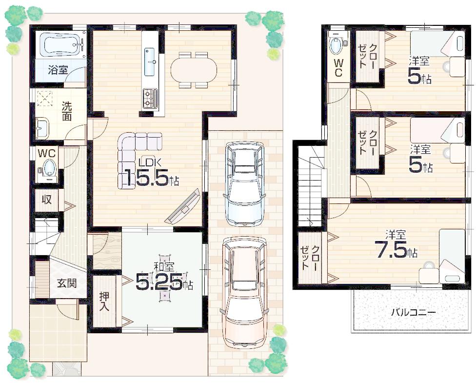 Floor plan. 1600m JR Gakkentoshisen to Nagao Station "Nagao Station" the nearest station!