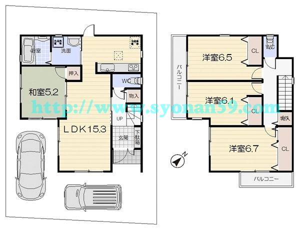 Floor plan. 38,800,000 yen, 4LDK, Land area 100.04 sq m , Building area 94.36 sq m floor plan