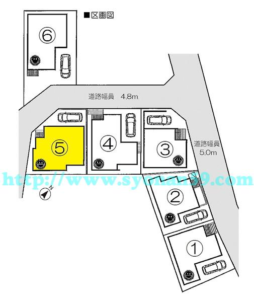 Compartment figure. 23.8 million yen, 4LDK, Land area 90 sq m , Building area 93.96 sq m compartment view