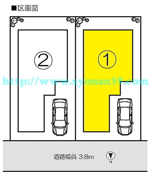 Compartment figure. 26,800,000 yen, 4LDK, Land area 97.75 sq m , Building area 94.39 sq m compartment view
