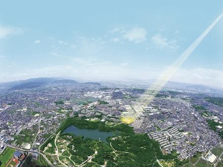 It seems to resonate the voice of small birds, CG synthesis of light or the like to Aerial naturally snuggle location (2,011.6 shooting. Actual and slightly different)