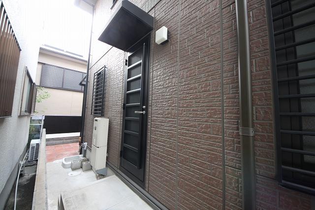 Other. The west side of the back door