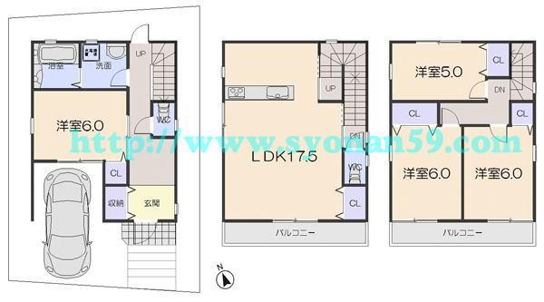 Floor plan. 21,800,000 yen, 4LDK, Land area 69.5 sq m , Building area 113.03 sq m floor plan