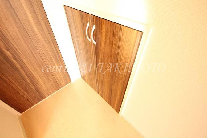 Receipt. Stairs under has become a convenient storage