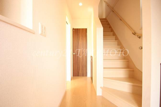 Entrance. Peace of mind have also attached handrails on stairs