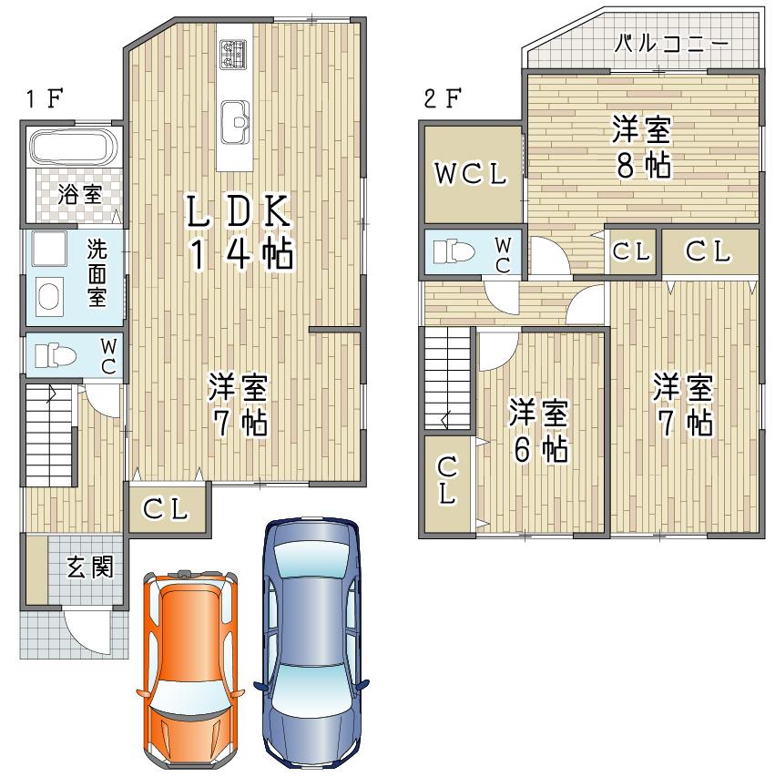 Floor plan. 37.5 million yen, 4LDK, Land area 111.14 sq m , Building area 97.67 sq m floor plan <No. 1 destination model house>