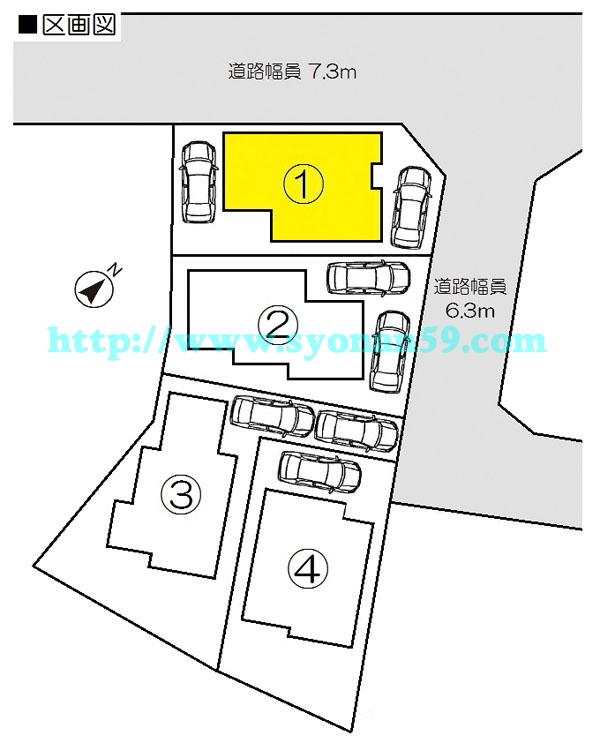Compartment figure. 31,800,000 yen, 4LDK, Land area 118.47 sq m , Building area 94.77 sq m compartment view
