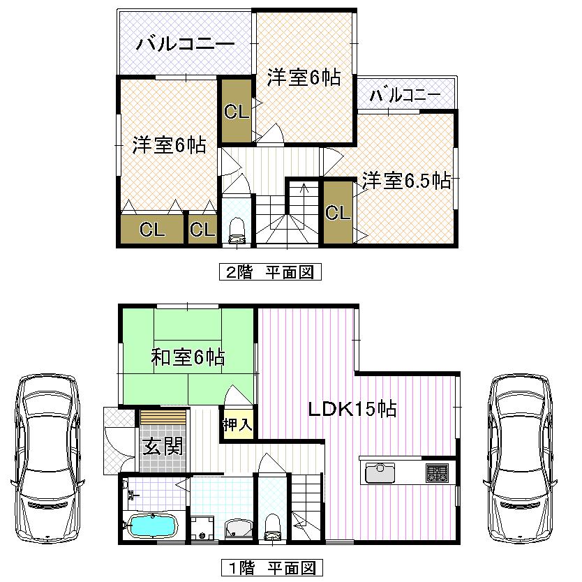 Floor plan. (No. 1 point), Price 31,800,000 yen, 4LDK, Land area 118.47 sq m , Building area 94.77 sq m