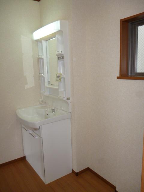 Wash basin, toilet. Shower Hand