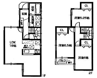 Floor plan. 29,800,000 yen, 3LDK, Land area 80.32 sq m , Building area 83.43 sq m