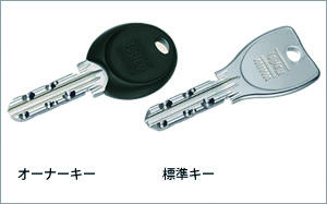 Security equipment. Anti-picking performance, Feed-resistant cam, Standard equipped with a dimple over with excellent crime prevention, such as keyhole break measures.