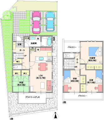 Floor plan. (No. 37 locations), Price 36,100,000 yen, 4LDK, Land area 150.14 sq m , Building area 103.37 sq m