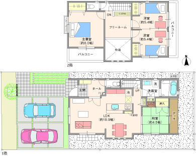 Floor plan. (No. 33 locations), Price 36 million yen, 4LDK, Land area 150.08 sq m , Building area 102.46 sq m