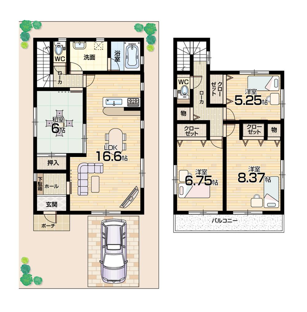 Floor plan. (No. 1 point), Price 28,900,000 yen, 4LDK, Land area 150.01 sq m , Building area 103.27 sq m