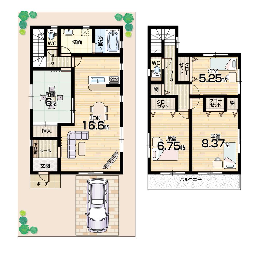 Floor plan. (No. 3 locations), Price 28,900,000 yen, 4LDK, Land area 150.01 sq m , Building area 103.27 sq m