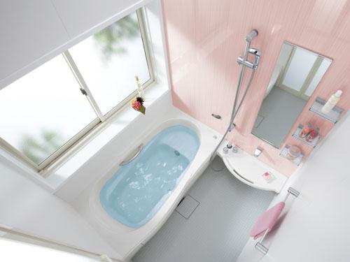 Same specifications photo (bathroom). Cleaning is to eliminate the "Kururin poi drain outlet" and mold grows easily rubber packing to become easier, Vertical dirt accumulate hard bathroom door in the ventilation openings "Kireidoa", etc., Bathroom, which is friendly to the ease of care is made by INAX (same specifications)