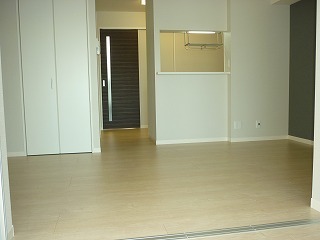 Living and room. Popular counter kitchen