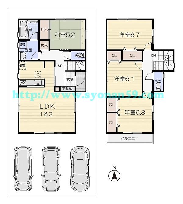 Floor plan. 27,900,000 yen, 4LDK, Land area 150.01 sq m , Building area 97.19 sq m floor plan