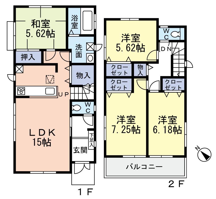 Floor plan. 30,900,000 yen, 4LDK, Land area 110.38 sq m , Building area 98.07 sq m