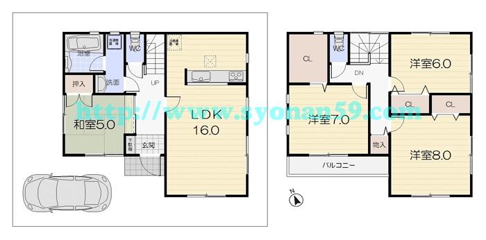 Floor plan. 26,800,000 yen, 4LDK, Land area 103.85 sq m , Building area 100.03 sq m floor plan