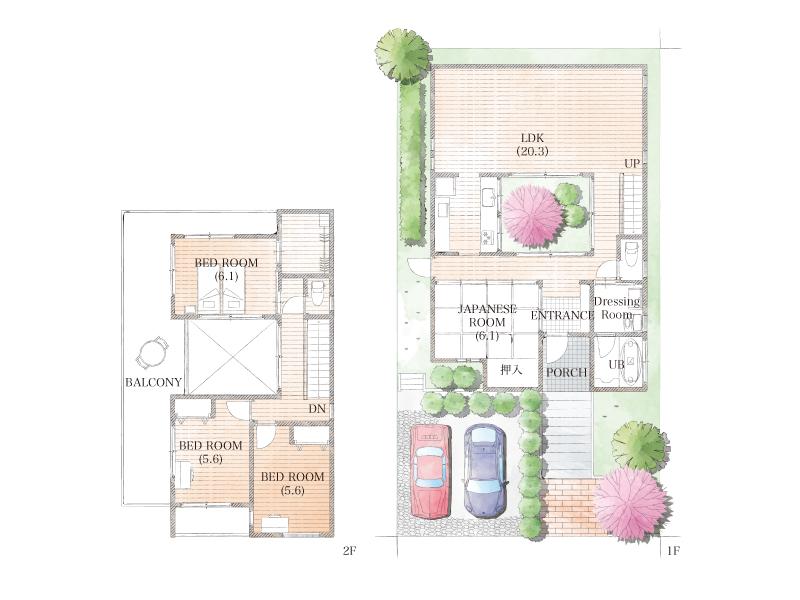 Other building plan example. Building plan example (No. 4 locations)
