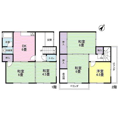 Floor plan. Floor Plan: There Japanese-style 4 room.
