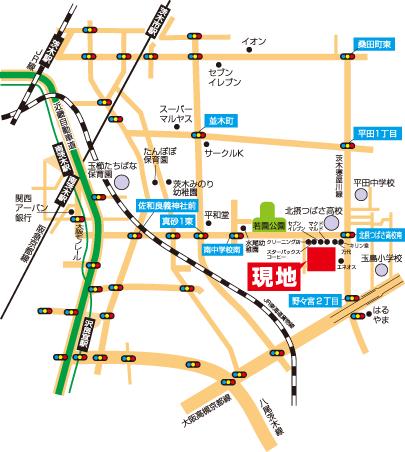 Local guide map. Local map