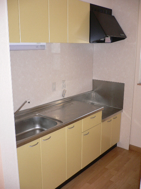 Kitchen. Ivory color of the lovely kitchen