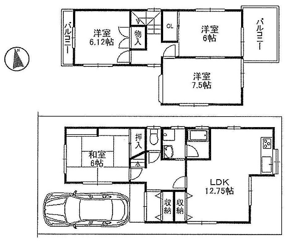 Floor plan. 19,800,000 yen, 4LDK, Land area 82.5 sq m , Building area 89.31 sq m