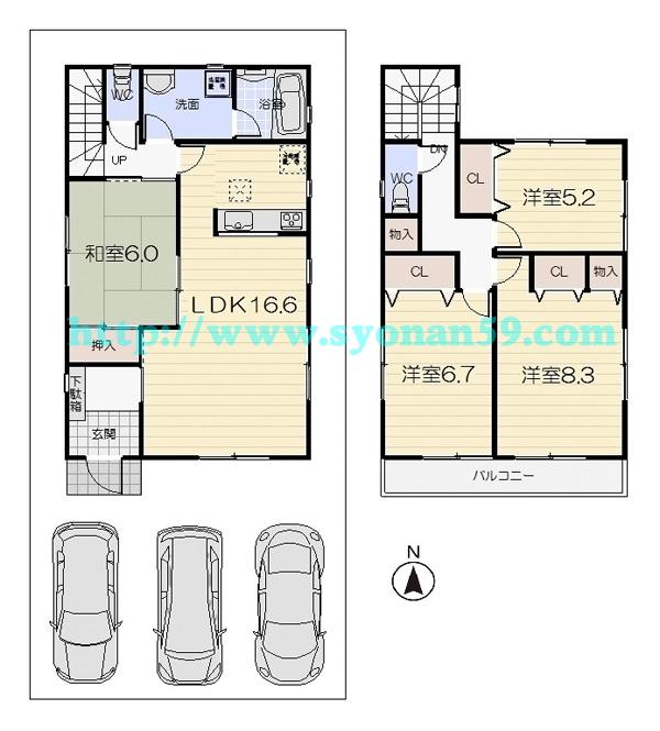 Floor plan. 28,900,000 yen, 4LDK, Land area 150.01 sq m , Building area 103.27 sq m floor plan