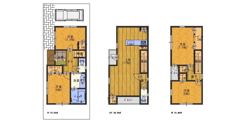 Floor plan. 29,800,000 yen, 4LDK, Land area 75.01 sq m , Building area 103.5 sq m floor plan