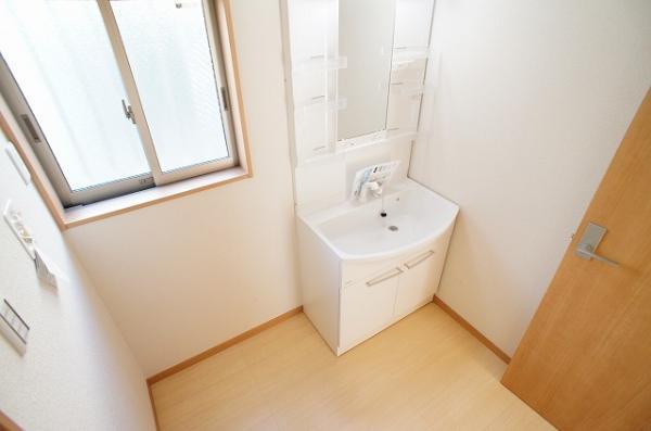 Wash basin, toilet. Bathroom vanity