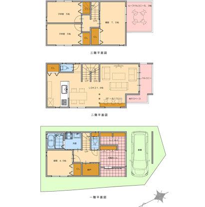 Compartment figure. Until Suigetsu park 168m  [3-minute walk] Suigetsu park the four seasons of the plant can be enjoyed in every season. It also aligned playground equipment, You can also play freely small children.