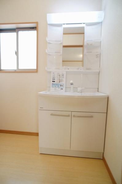 Wash basin, toilet. Bathroom vanity