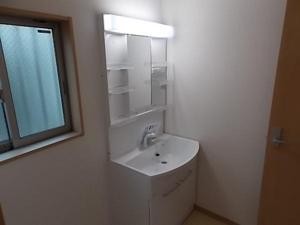 Wash basin, toilet. Dressed also smoothly with vanity shower