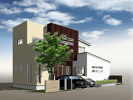 Building plan example (Perth ・ appearance). Building plan example