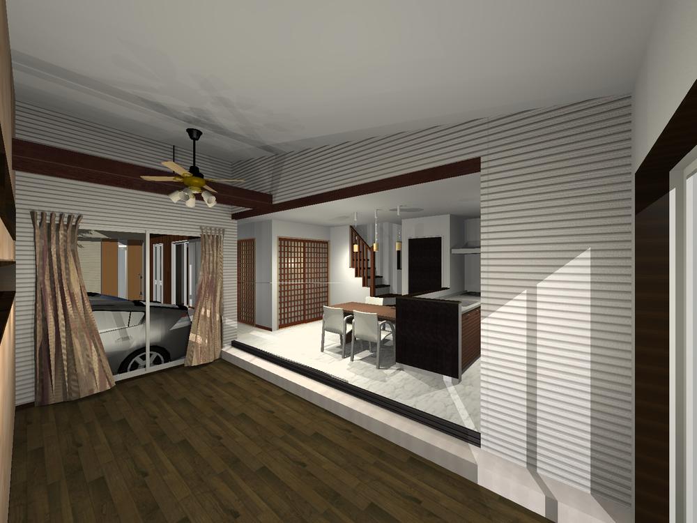 Non-living room. Example of construction
