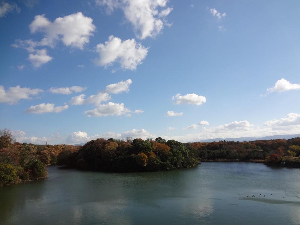 park. Eliminate the lack of exercise in walking round-trip about 2km while enjoying the scenery of the seasons 1058m four seasons until Tsuruyamadai Soke Pond Park! Image is Soke pond (November 2012 shooting)