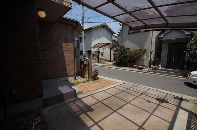 Parking lot. Usually one vehicle parking OK