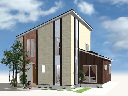 Building plan example (Perth ・ appearance). Building plan example